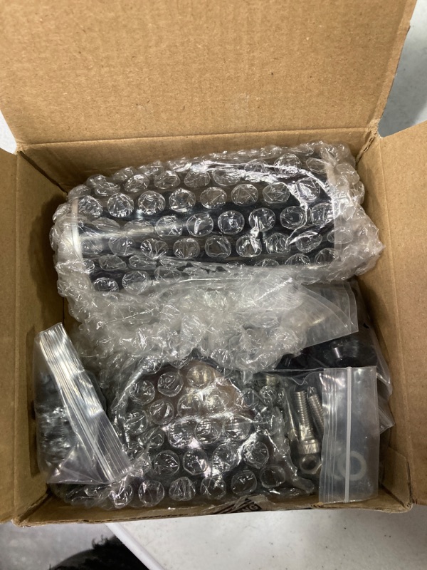 Photo 1 of 50mm Air Filter 100 Micron Cleanable Inline Fuel Filter Mount Aluminum Inline Bracket Universal Black High Flow Turbo 6AN 8AN 10AN Adapter 50mm Fuel Filter
