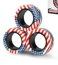 Photo 1 of (3PCS) Magnetic Rings Fidget Toy Set, Idea ADHD Fidget Toys, Adult Fidget Magnets Spinner Rings for Anxiety Relief Therapy, Fidget Pack Great Gift for Adults Teens Kids