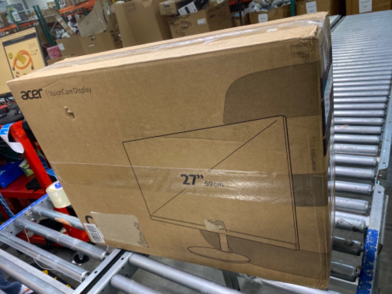Photo 1 of Acer CB272 Ebmiprx 27" FHD 1920 x 1080 Zero Frame Home Office Monitor | AMD FreeSync | 1ms VRB | 100Hz | 99% sRGB | Height Adjustable Stand with Swivel, Tilt & Pivot (Display Port, HDMI & VGA Ports) 27-inch FHD 100Hz