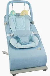 Photo 1 of Baby Bouncer for Infants Seat,Portable Baby Rocker with 3-Point Harness Soft Seat Cushion, for Infants 0-6 Months, Up to 20 lbs, Adjustable and Detachable (Light Blue)