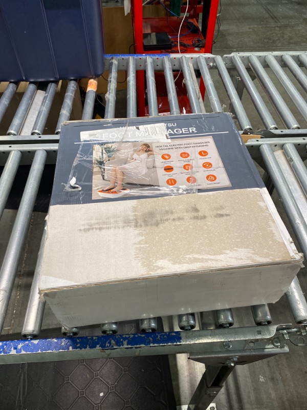 Photo 1 of Hoiltal Foot Massager Machine with Remote Control, Electric Foot Massager, Shiatsu Deep Kneading Foot and Leg Massager Increased Blood Circulation and Perfect Gifts Blue