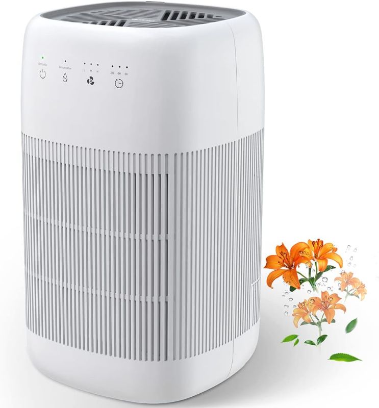 Photo 1 of Afloia Air Purifier and Dehumidifier in 1, Air Purifier with Efficient Filter, Small Dehumidifier Combined with Air Cleaner, Remove Pet Odors Dust Smoke for Home, Bedroom, Bathroom