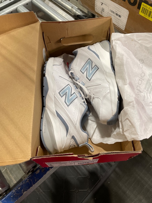 Photo 2 of New Balance Women's 608 V5 Cross Trainer 5 White/Light Blue