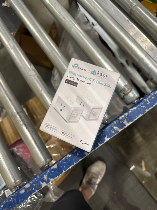 Photo 1 of Kasa Matter Smart Plug w/ Energy Monitoring, Compact Design, 15A/1800W Max, Super Easy Setup, Works with Apple Home, Alexa & Google Home, UL Certified, 2.4G Wi-Fi Only, White, KP125M (2-Pack)