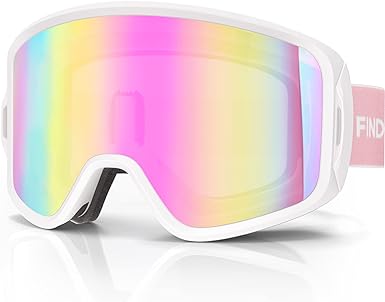 Photo 1 of Findway Ski Goggles, OTG - Over Glasses Snow Goggles, Interchangeable Lens Snowboard Goggles for Adult Men, Women & Youth