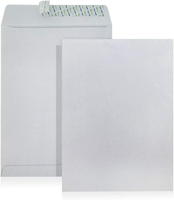 Photo 1 of WINPAQ 13" x 18" Extra Large White Peel & Seal Catalog Mailing Envelopes 27lb, 50 Counts - Great for Mailing, Storage & Organizing

