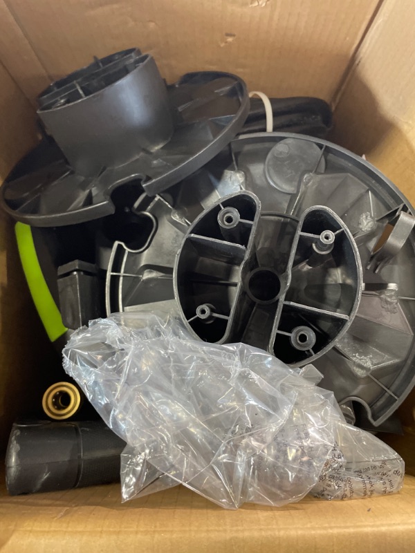 Photo 1 of Rock&Rocker Electric Pressure Washer, 2150 Max PSI 2.6 GPM Washer with 4 Nozzles Foam Cannon for Cars,Powerful Electric Power Car Washer with Hose Reel&Soap Tank,Cleans Cars/Fences/Patios green