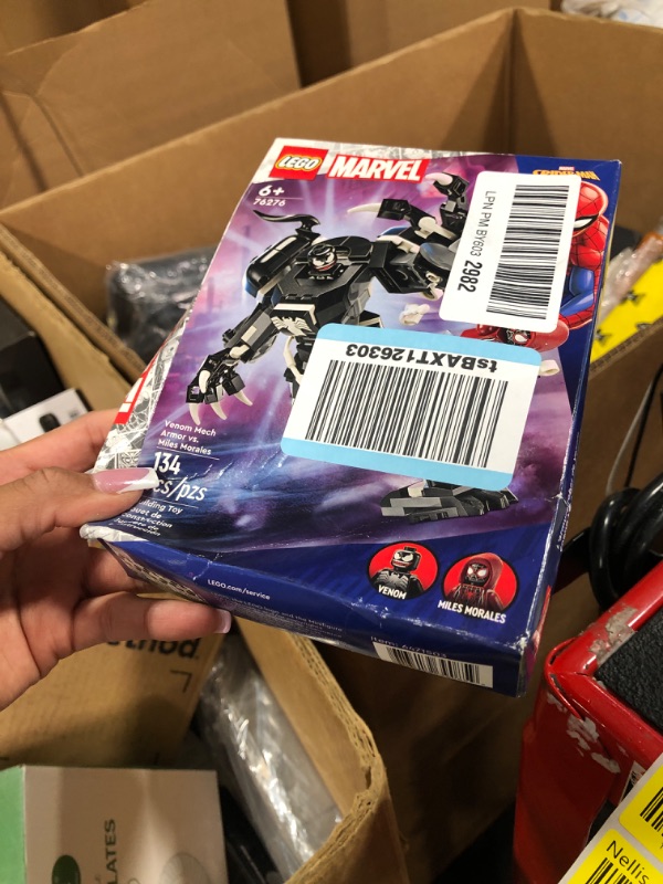 Photo 2 of Lego Marvel Venom Mech Armor vs. Miles Morales, Posable Action for Kids, Marvel Building Set with Minifigures, Travel Toy, Super Hero Battle Gift for Boys and Girls Aged 6 and Up, 76276