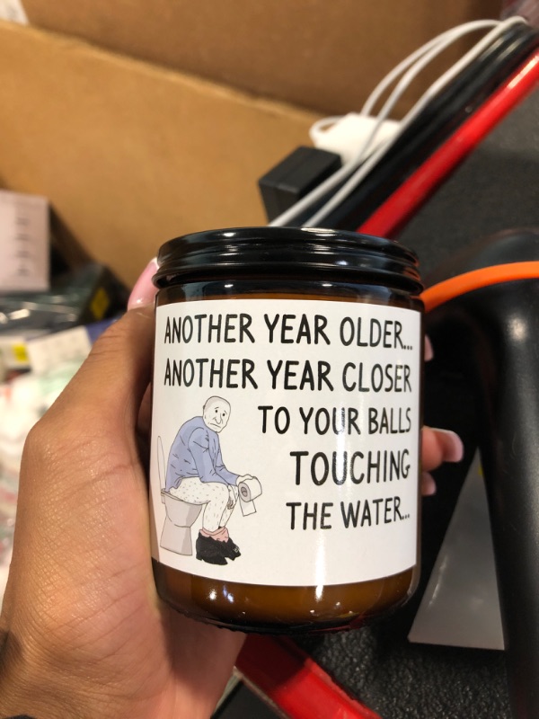 Photo 1 of Birthday Gifts for Men Dad Boyfriend Him Husband Brother Best Friend Birthday Gift Ideas, Funny Gag Gifts 65th 30th 75th 60th 40th 50th Birthday Gifts for Men, Happy Birthday Candles Mens Gifts BALLS TOUCHING THE WATER