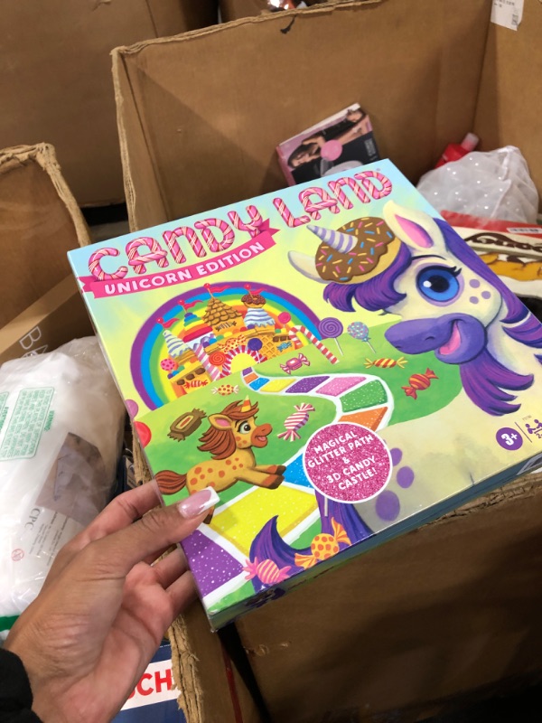 Photo 1 of Candy Land Unicorn Edition Toddler Games, Unicorn Toys, Perfect Kids Gifts, Board Games, Ages 3 and Up (Amazon Exclusive)