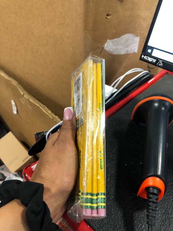 Photo 1 of Ticonderoga Wood-Cased Pencils, Unsharpened, 2 HB Soft, Yellow, 24 Count 24 Count (Pack of 1)