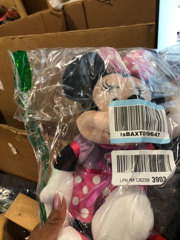 Photo 1 of Disney Junior Mickey Mouse Funhouse Singing Fun Minnie Mouse 13 Inch Lights and Sounds Feature Feature Plush, Sings Bowtoons Theme Song, Kids Toys for Ages 3 Up by Just Play