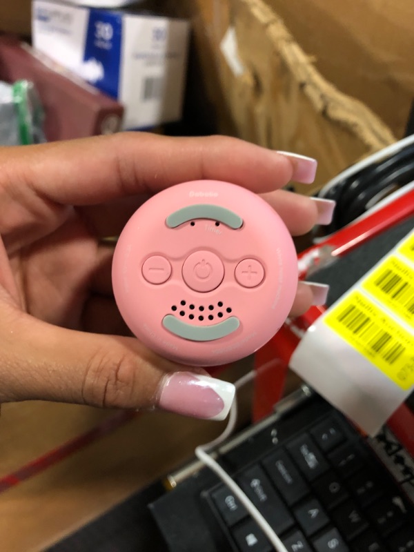 Photo 1 of White Noise Machine Babelio Mini Sound Machine for Adults Kids Baby | 15 Non-looping Sounds | Timer | Easy to Pocket and Travel - Pink Pink Pocket Mini