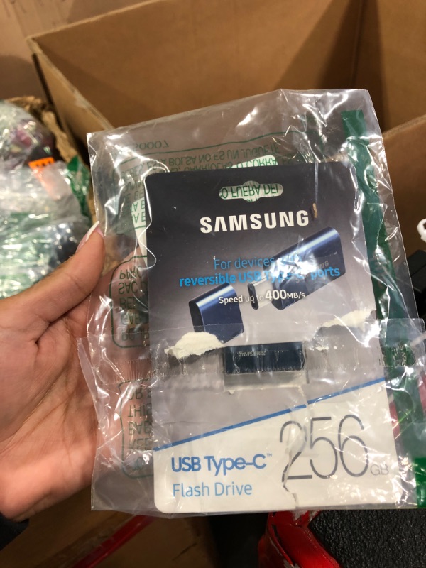 Photo 1 of SAMSUNG Type-C™ USB Flash Drive, 256GB, Transfers 4GB Files in 11 Secs w/Up to 400MB/s 3.13 Read Speeds, Compatible w/USB 3.0/2.0, Waterproof, 2022,Blue 256 GB