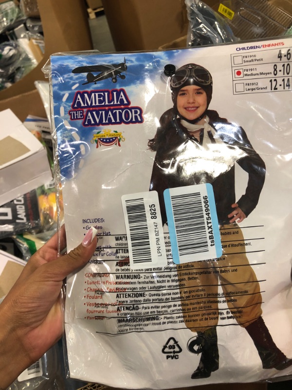 Photo 2 of Forum Novelties girls Girl's Amelia the Aviator CostumeCostume
