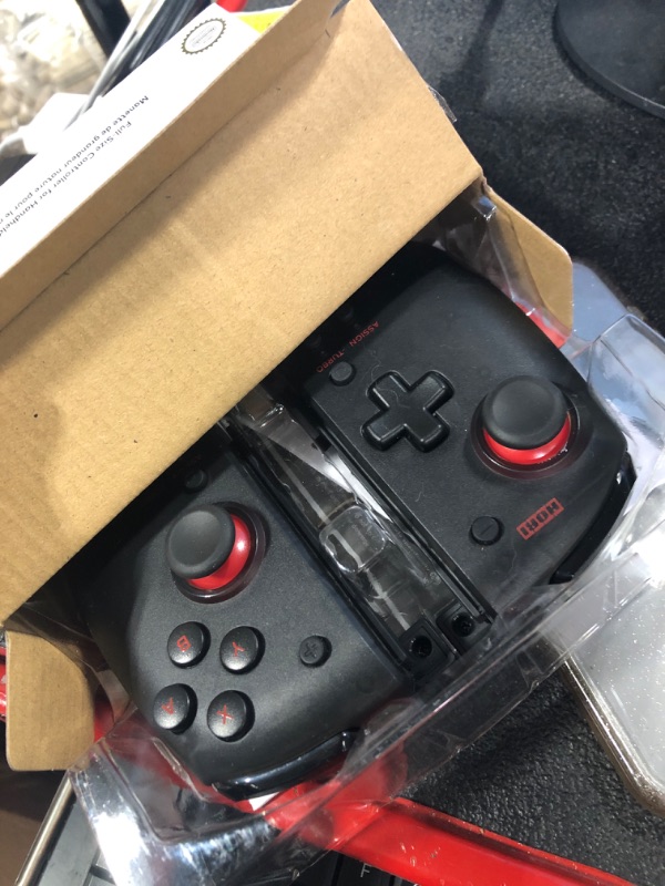 Photo 1 of Hori Nintendo Switch Split Pad Pro (Black) Ergonomic Controller for Handheld Mode - Officially Licensed By Nintendo Black Black