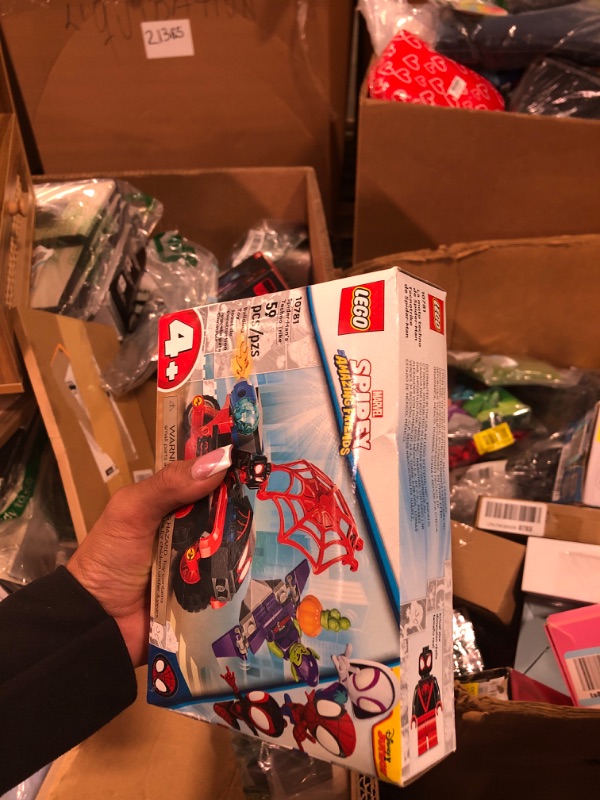 Photo 2 of ****MISSING PIECES**** 
LEGO Marvel Spidey Miles Morales: Spider-Man’s Techno Trike 10781 Building Toy Set for Kids, Boys, and Girls Ages 4+ (59 Pieces)