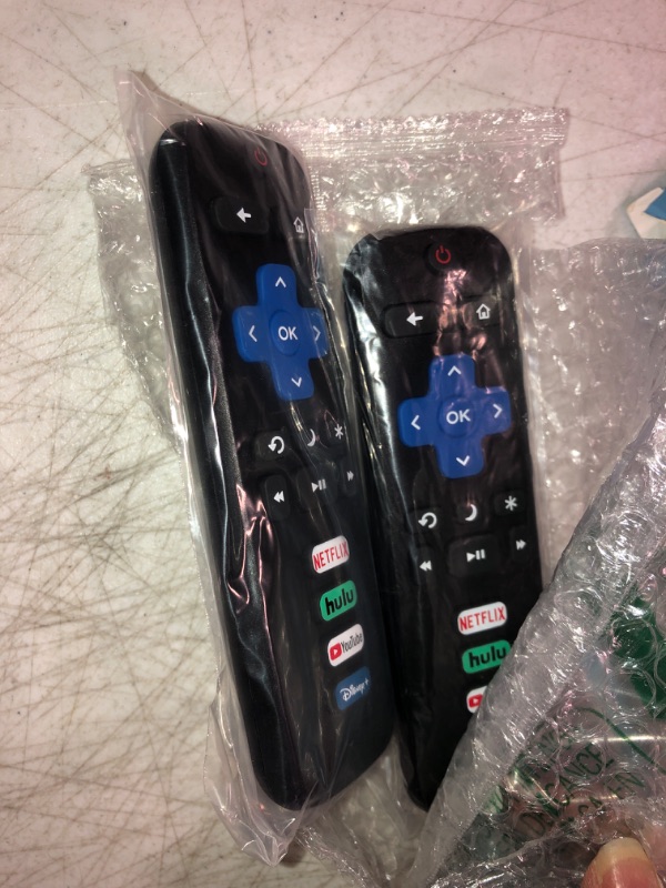 Photo 2 of (Pack of 2) Replaced Remote Control Only for Roku TV, Compatible for TCL Roku/Hisense Roku/Onn Roku/Sharp Roku/Element Roku/Westinghouse Roku/Philips Roku Series Smart TVs (Not for Roku Stick and Box)