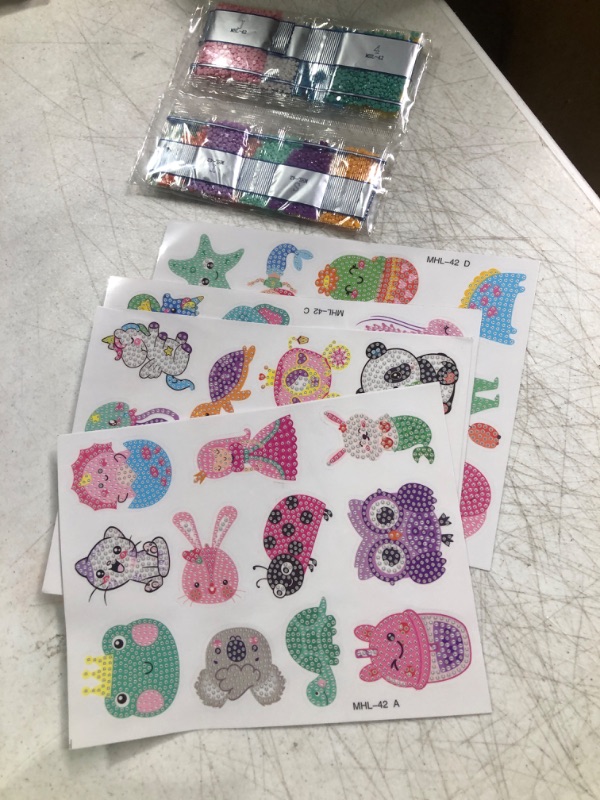 Photo 1 of EAPHANT Diamond Painting Kits Diamond Art Kits for Kids 44Pcs Diamond Painting Stickers Art and Crafts for Kids Ages 4-8 8-12 5D DIY Diamond Mosaic Colorful-4