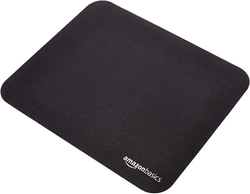 Photo 1 of Amazon Basics Gaming Computer Mouse Pad - Black Standard Mouse Pad Single