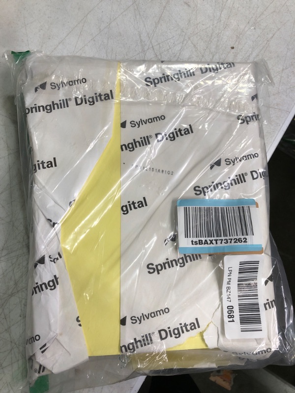 Photo 2 of Springhill 8.5” x 11” Canary Yellow Colored Cardstock Paper, 67lb Vellum Bristol, 147gsm, 250 Sheets (1 Ream) – Premium Lightweight Cardstock, Vellum Printer Paper with Textured Finish – 036000R Canary 1 Ream | 250 Sheets Letter (8.5x11)