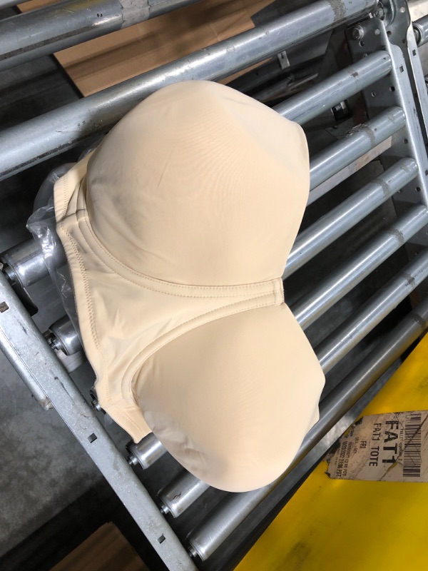 Photo 2 of HSIA Strapless Bras for Women Push Up, Underwire Bra for Big Busted, Supportive Lift Balconette Padded T-Shirt Bras 38H Beige 