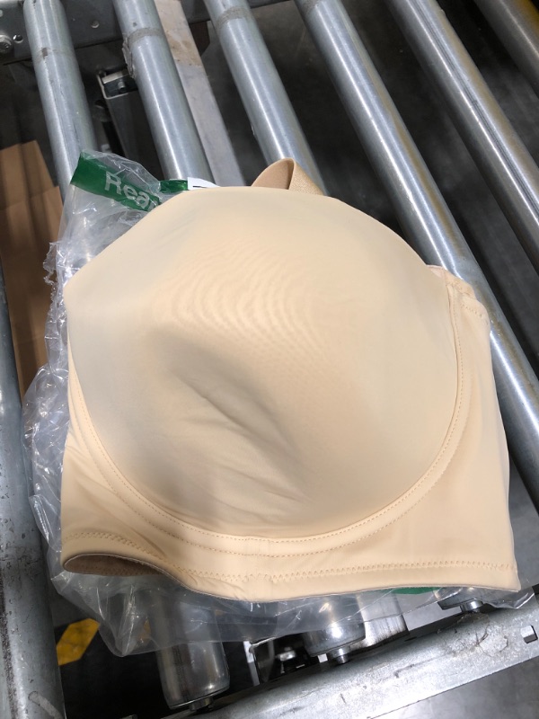 Photo 3 of HSIA Strapless Bras for Women Push Up, Underwire Bra for Big Busted, Supportive Lift Balconette Padded T-Shirt Bras 38H Beige 