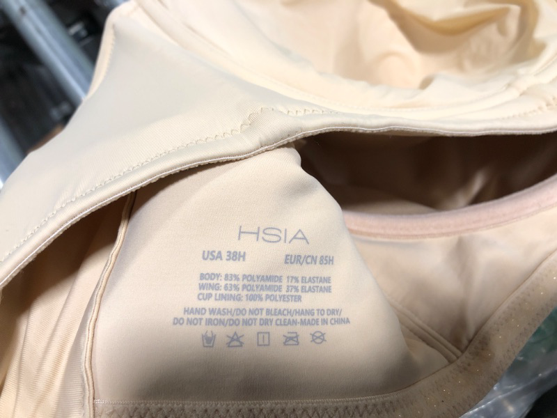 Photo 4 of HSIA Strapless Bras for Women Push Up, Underwire Bra for Big Busted, Supportive Lift Balconette Padded T-Shirt Bras 38H Beige 