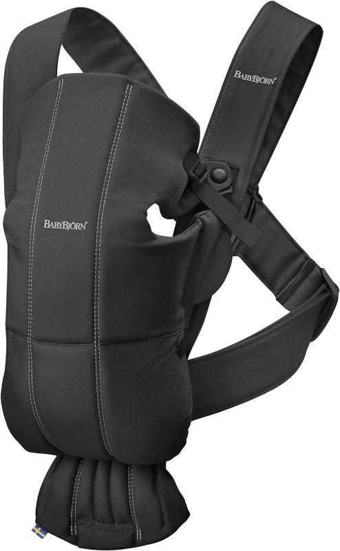 Photo 1 of BabyBjörn Baby Carrier Mini, Cotton, dark blue