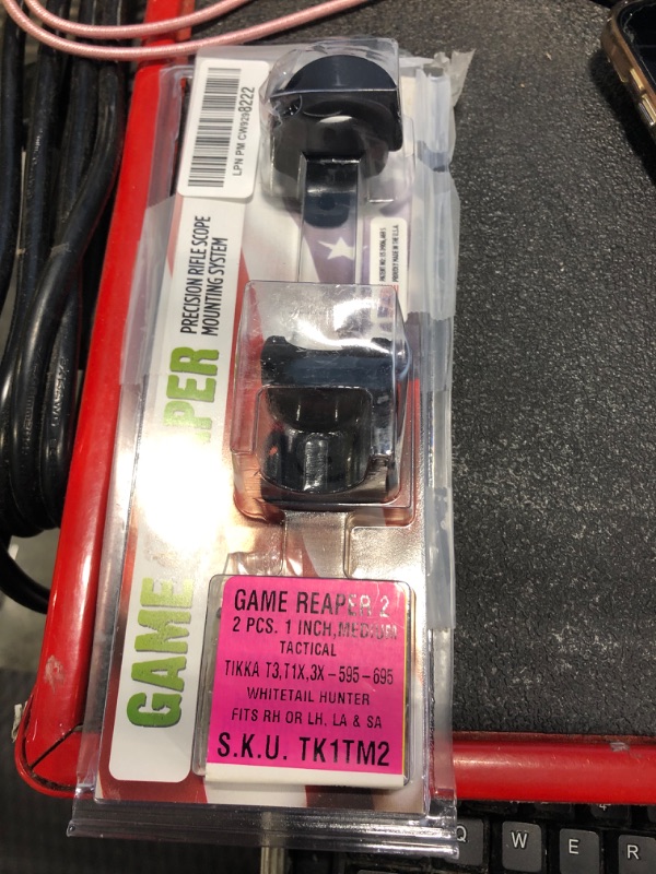 Photo 1 of  Game Reaper 2: Tikka T3, T1X, T3X 595, 695, Whitetail Hunter - Long & Short Action - Medium Mount - Tactical, Black, 30mm, 4 Screws per Ring (TK3TM2)