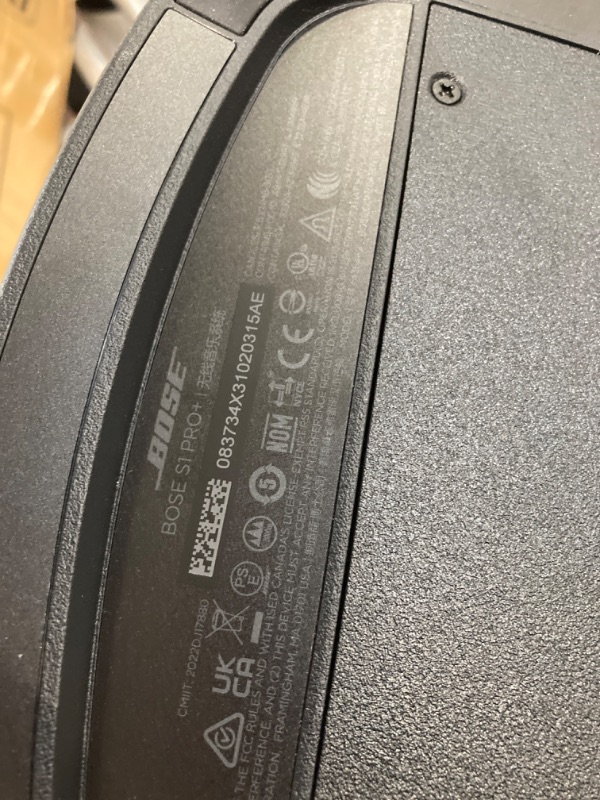 Photo 1 of Bose S1 Pro+ Portable Bluetooth Speaker Wireless PA System, Black, and XLR Wireless Mic/Line Transmitter S1 Pro+ 