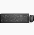 Photo 1 of HP 230 Wireless Mouse and Keyboard Combo - 2.4GHz Wireless Connection - Long Battery Life - Durable & Low-Noise Design - Windows & Mac OS - Adjustable 1600 DPI - Numeric Keypad (18H24AA#ABA)