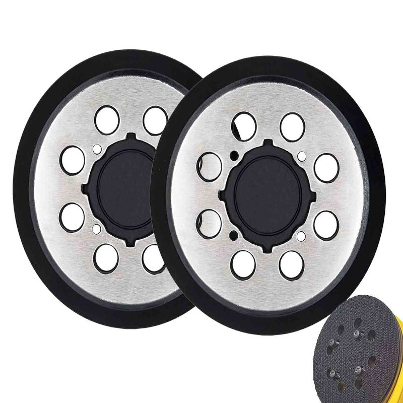 Photo 1 of 2 Packs for DeWalt DWE64233 & N329079 Orbital Sander Replacement Pad, 5 inch 8 Hole Hook and Loop Sanding Disc Backing Pads, Compatible with DWE6421-B2, DWE6421-B3, DWE6423/6423K, DWE6421/6421