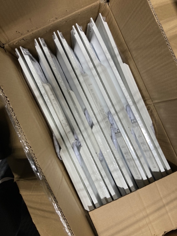 Photo 1 of 10 Pack LED Drop Ceiling Lights 2x2ft LED Flat Panel Troffer Light 6500K High Brightness 40W Energy Saving Drop Ceiling Panels with 85-265V Wide Voltage for Office Hospital Shops Classroom
