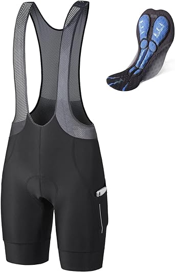 Photo 1 of BALEAF Men's Cycling Bib Shorts 4D Padded, Road Bike Cycling Bibs Biking Bicycle Shorts Gel Pockets UPF50+ Large