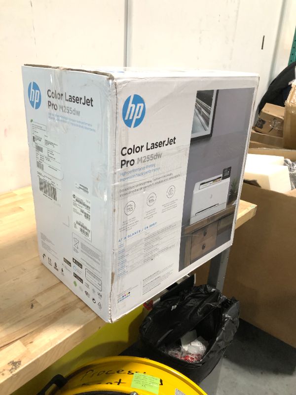 Photo 2 of ****NON FUNCTIONAL//SOLD AS PARTS ALL SALES FINAL**** 

HP Color LaserJet Pro M255dw Wireless Laser Printer, Remote Mobile Print, Duplex Printing, Works with Alexa (7KW64A), White
