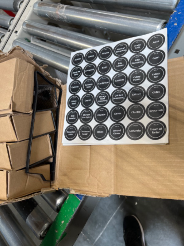 Photo 1 of 50 SMALL SPIECE BOTTLES WITH RACK 