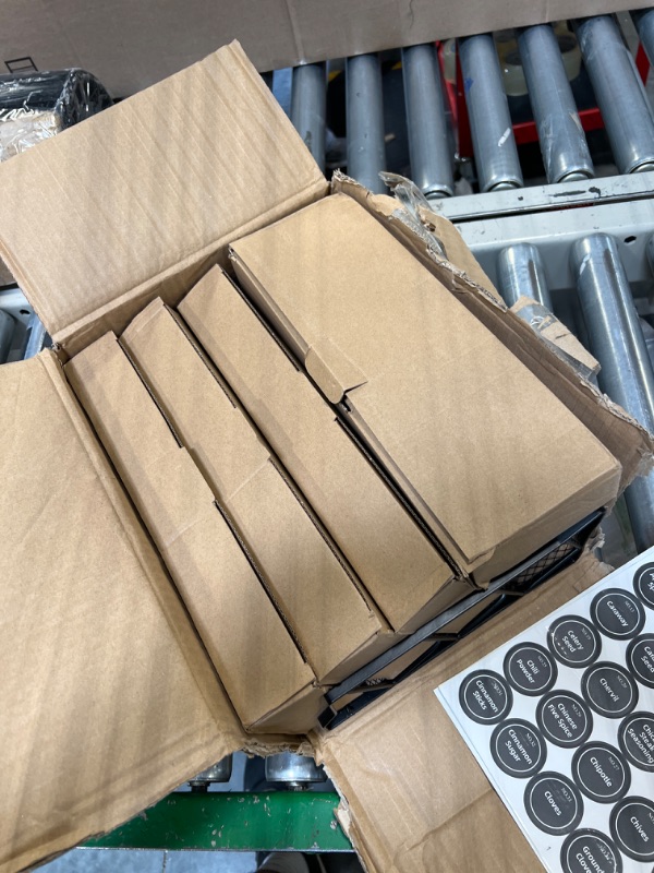 Photo 1 of 50 SMALL SPIECE BOTTLES WITH RACK 