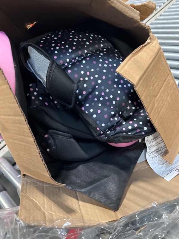 Photo 1 of Disney Baby Pronto! Belt-Positioning Booster Car Seat, Belt-Positioning Booster: 40–100 pounds, Minnie Dot Party