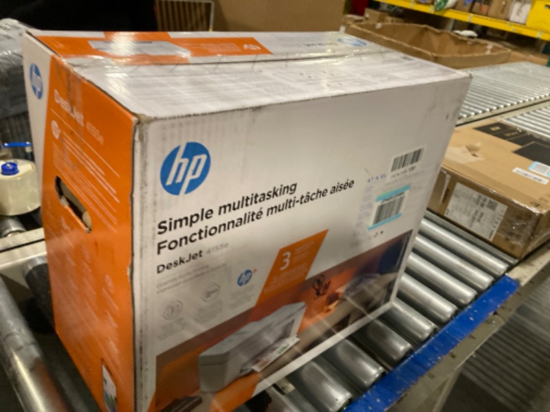 Photo 2 of HP DeskJet Plus 4155 Wireless All-in-One Printer - Compact Inkjet Printer with Mobile Printing, Scanner, Copier, Bluetooth, Home Office & WiFi Compatible - 3XV13A (Renewed)
