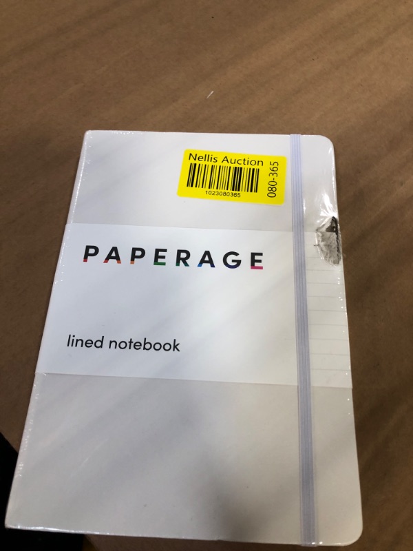 Photo 2 of PAPERAGE Lined Journal Notebook, (White), 160 Pages, Medium 5.7 inches x 8 inches - 100 GSM Thick Paper, Hardcover