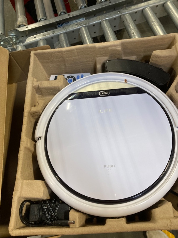 Photo 3 of ***FOR PARTS ONLY - ALL SALES ARE FINAL***
ILIFE V3s Pro Robot Vacuum Cleaner, Tangle-free Suction , Slim, Automatic Self-Charging Robotic Vacuum Cleaner, Daily Schedule Cleaning, Ideal For Pet Hair?Hard Floor and Low Pile Carpet,Pearl White
