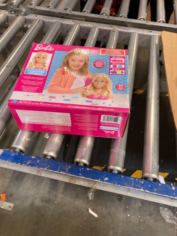 Photo 1 of Barbie Fashionistas 8-Inch Styling Head, Blonde, 20 Pieces Include Styling Accessories, Hair Styling for Kids, by Just Play Blonde Hair