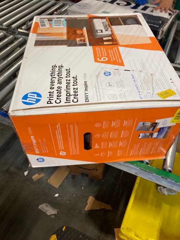Photo 1 of HP ENVY Inspire 7255e Wireless Color Inkjet Printer, Print, scan, copy, Easy setup, Mobile printing, Best for home, Instant Ink with HP+, White New
