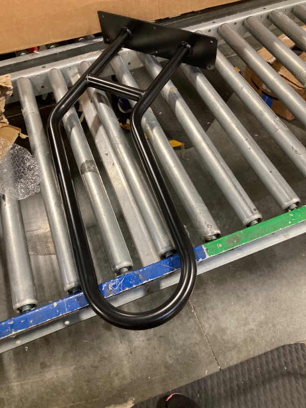 Photo 1 of Simfelice 28.15'' Wall Mounted Handrail Garage Railing for Outdoor 1-3 Steps U-Shaped Stair Handrails Matte Black Finished Safety Grab Bar Stair Railing Handrails for Garage Porch Garden Steps