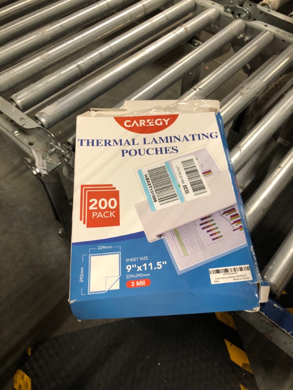 Photo 2 of CAREGY Thermal Laminating Pouches, 200 Pack Laminating Sheets, 3 Mil, 9 x 11.5 Inches Lamination Sheet Paper for Laminator, Clear, Letter Size, Office and School Supplies 200PACK-3Mil (9 x 11.5Inches)