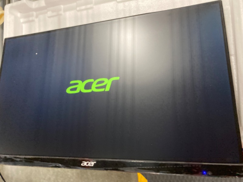 Photo 3 of Acer 23.8” Full HD 1920 x 1080 IPS Zero Frame Home Office Computer Monitor - 178° Wide View Angle - 16.7M - NTSC 72% Color Gamut - Low Blue Light - Tilt Compatible - VGA HDMI DVI R240HY bidx
