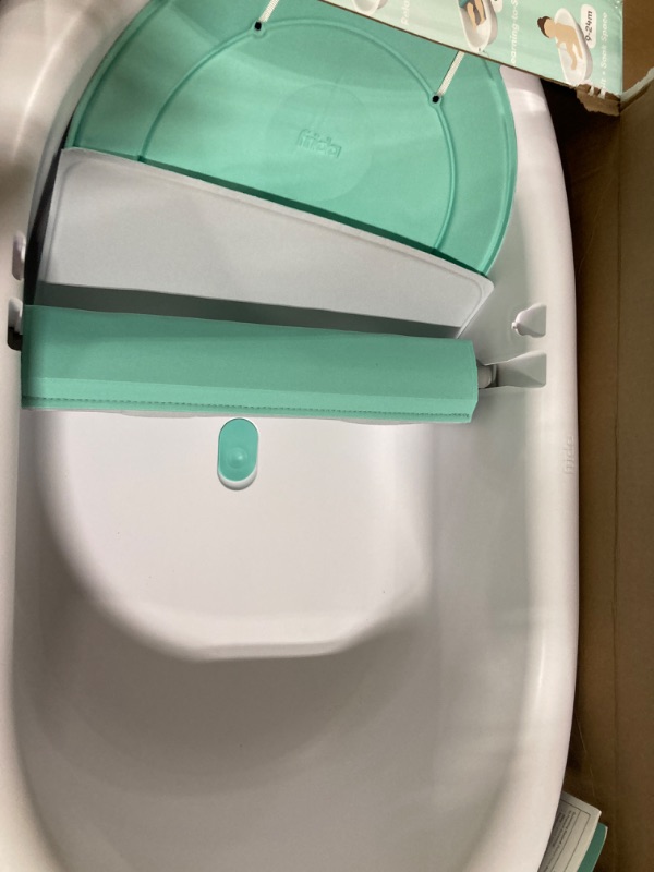 Photo 3 of 4-in-1 Grow-with-Me Bath Tub by Frida Baby Transforms Infant Bathtub to Toddler Bath Seat with Backrest for Assisted Sitting in Tub