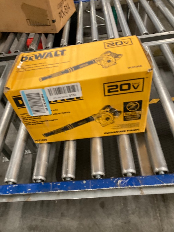 Photo 2 of ****DOESNT WORK PROPERLY***DEWALT 20V MAX Blower, 100 CFM Airflow, Variable Speed Switch, Includes Trigger Lock, Bare Tool Only (DCE100B) Blower Only