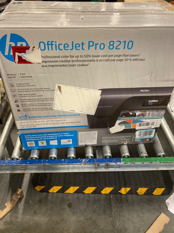 Photo 1 of HP OfficeJet Pro 8210 Wireless Color Printer (D9L64A) with and Instant Ink $5 Prepaid Code Printer + Instant Ink